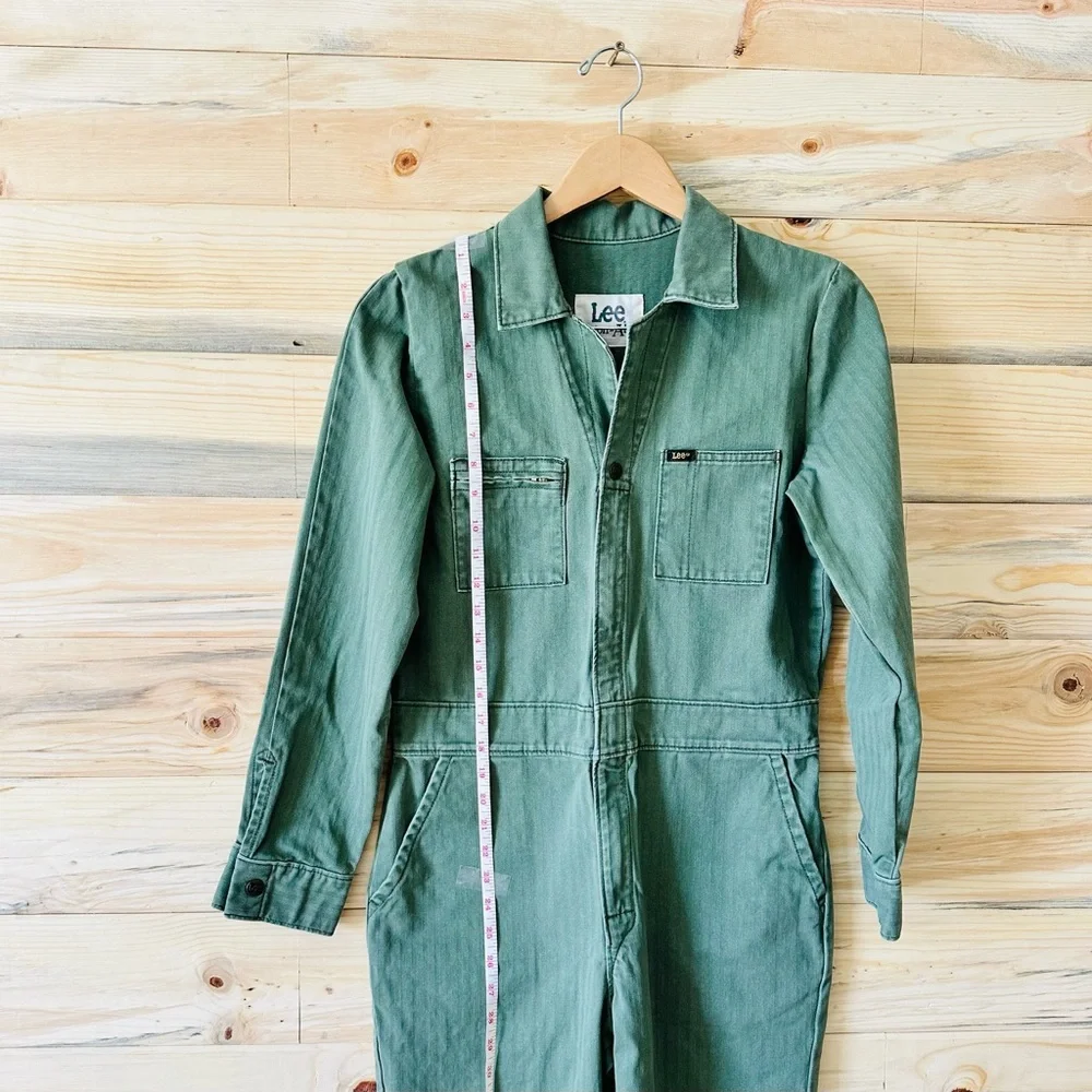 Lee vintage striped fitted Unionnalls from Free People Olive Green Jumpsuit